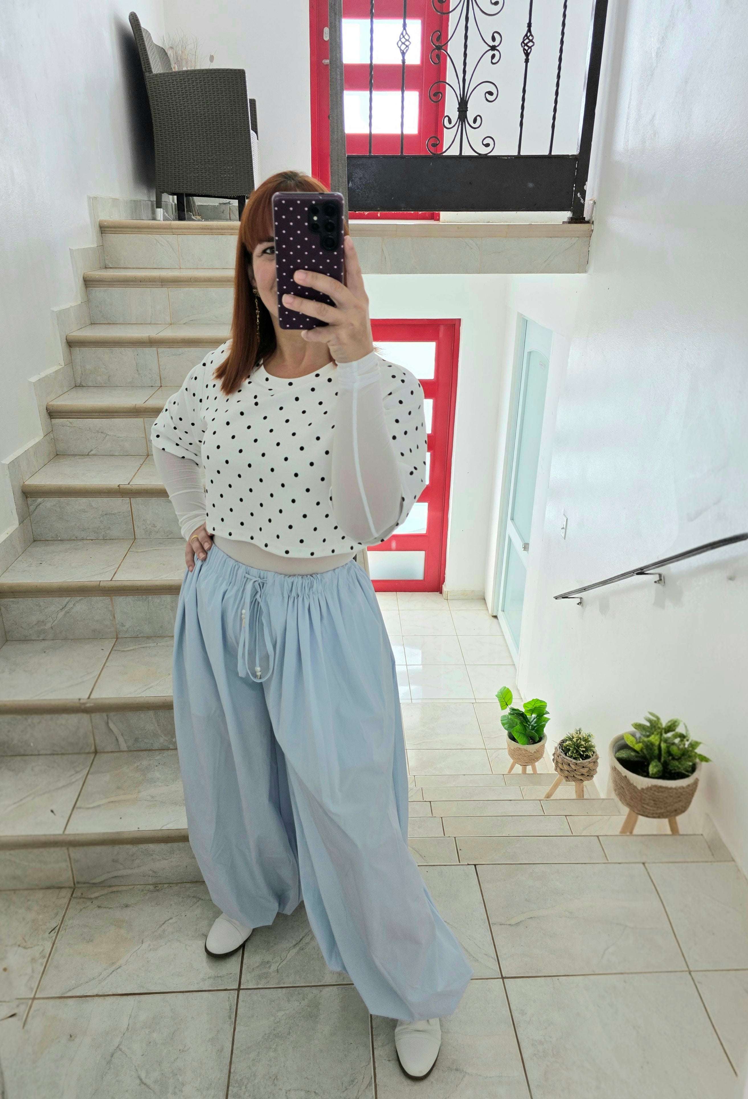 Bubble pant blue