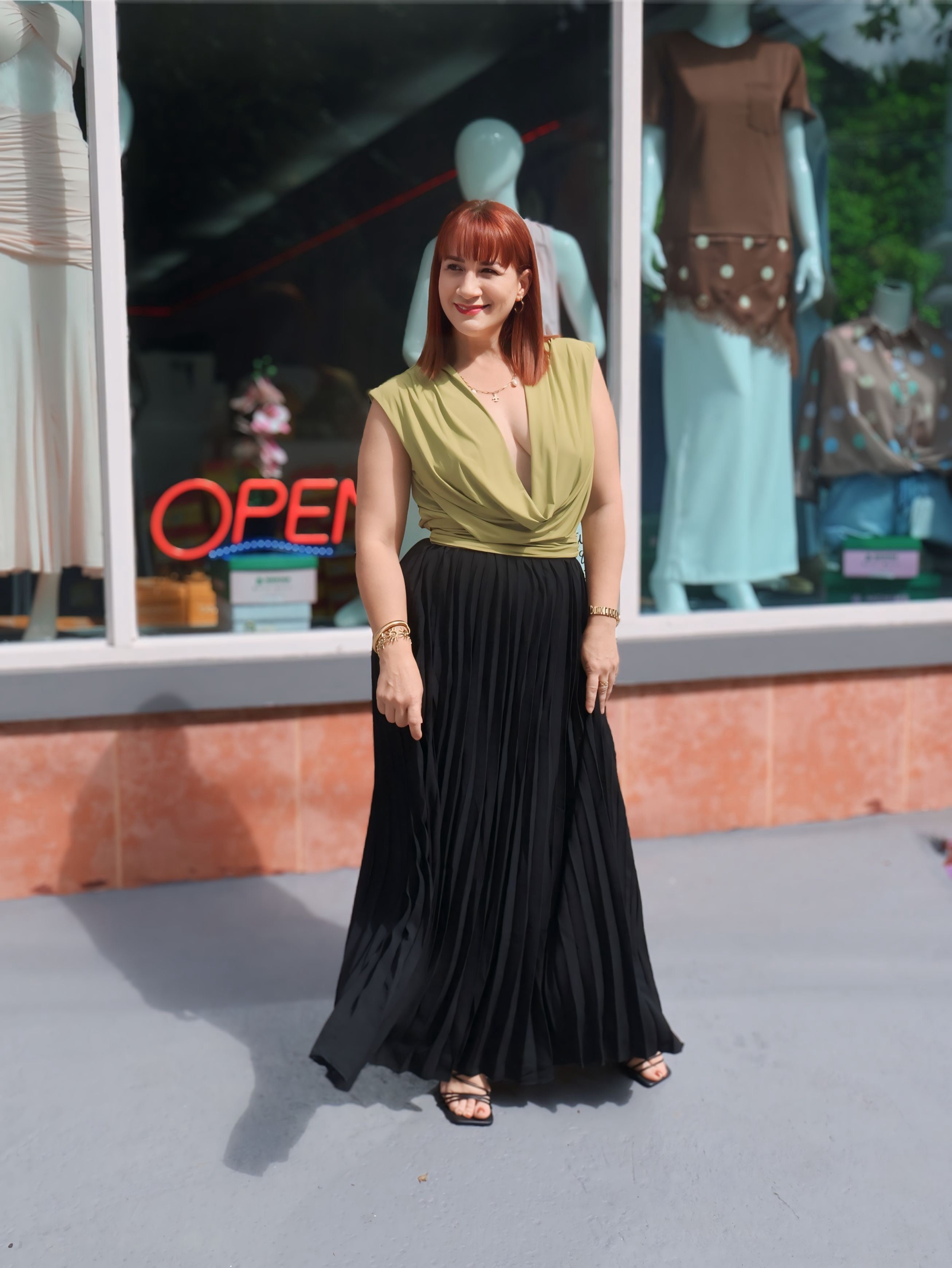 Draped top