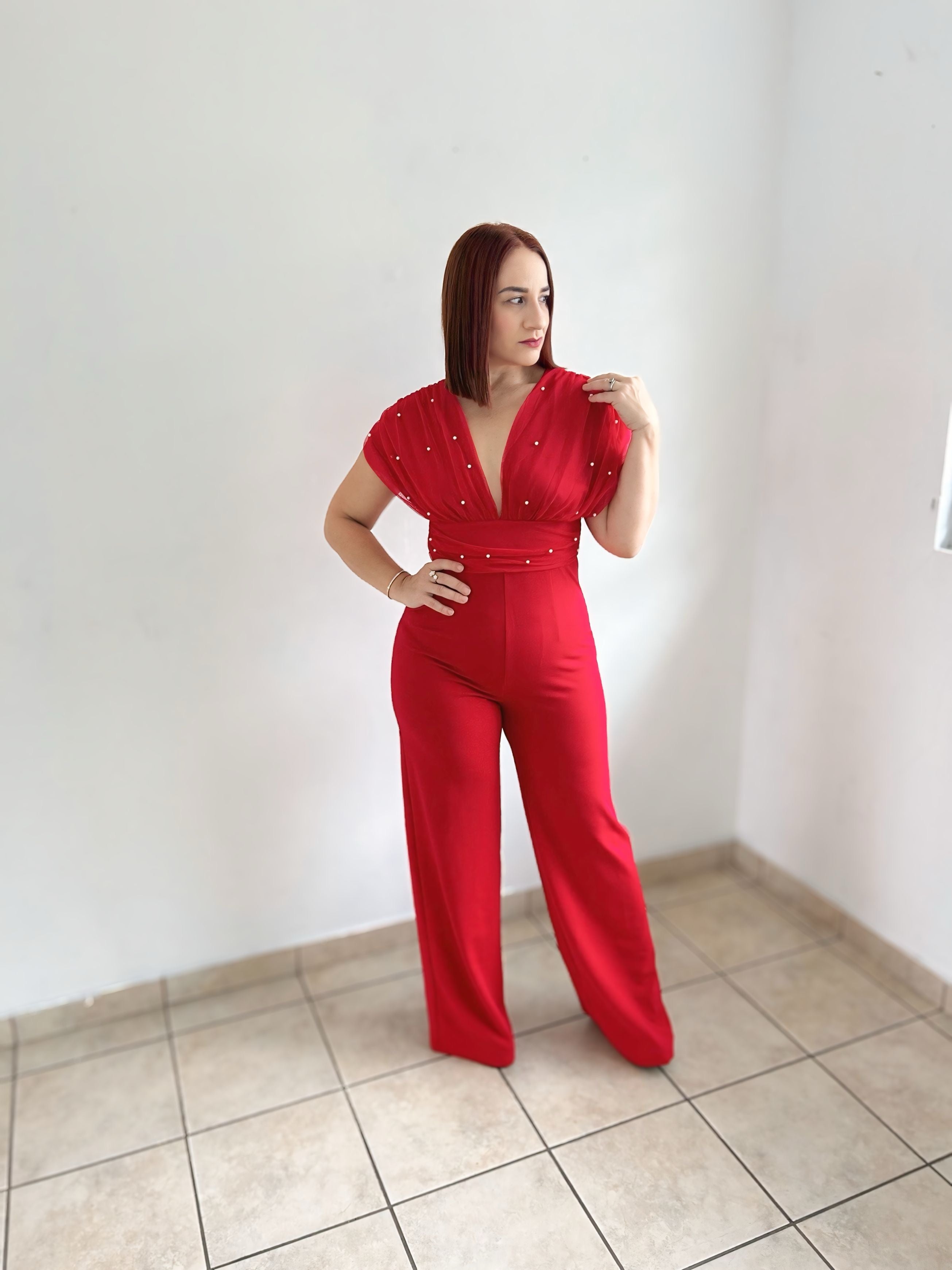 Jumpsuit de perlas