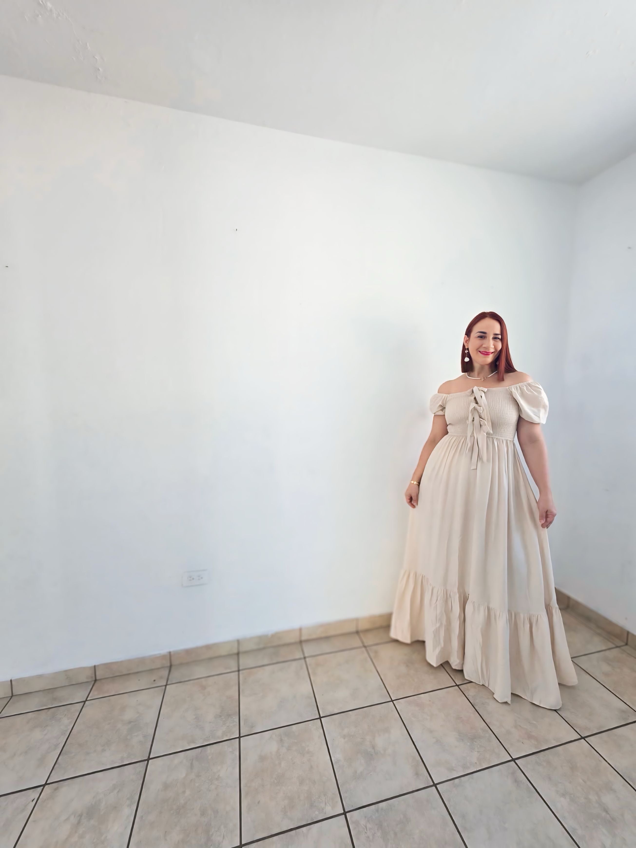 Off shoulder maxi dress