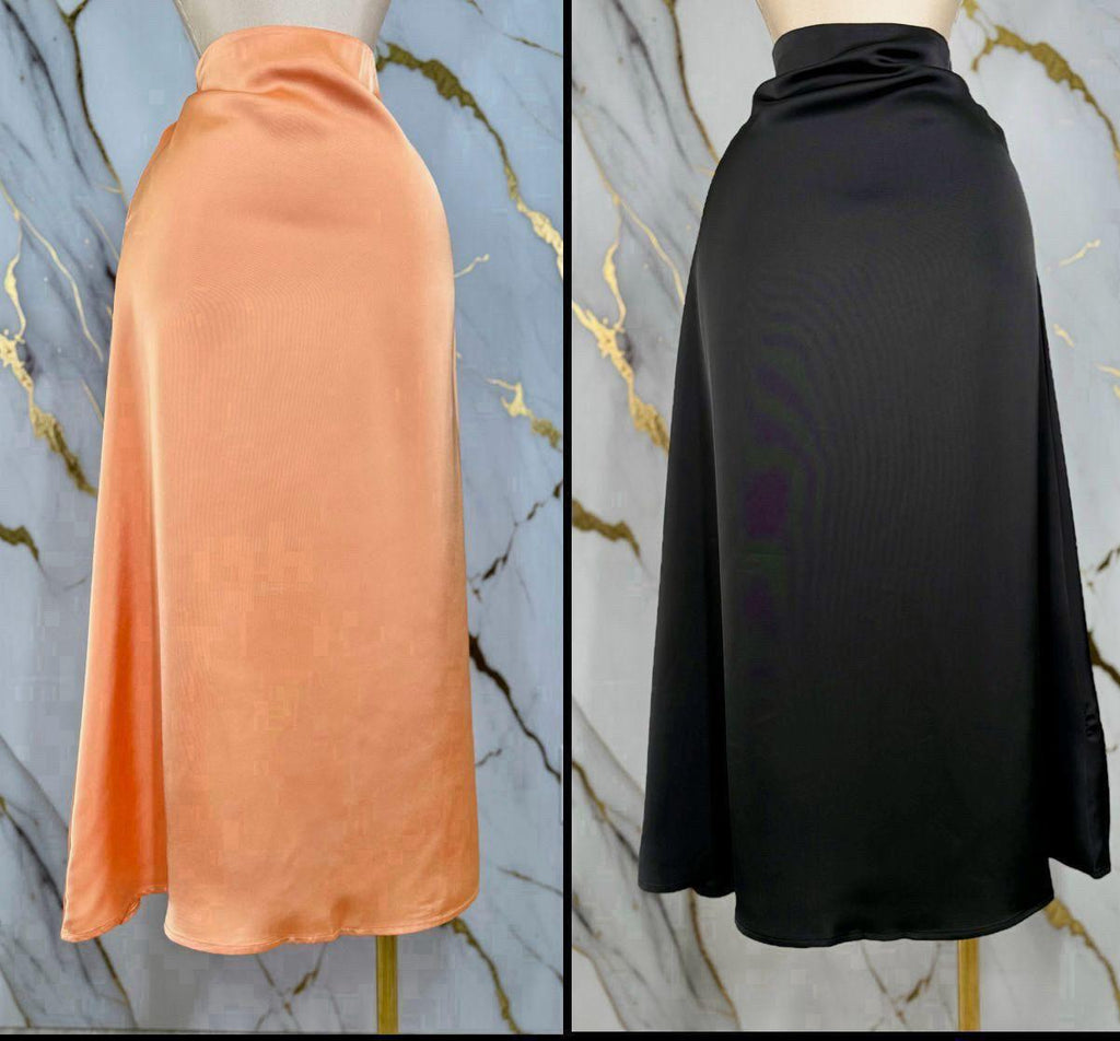 Satin skirt