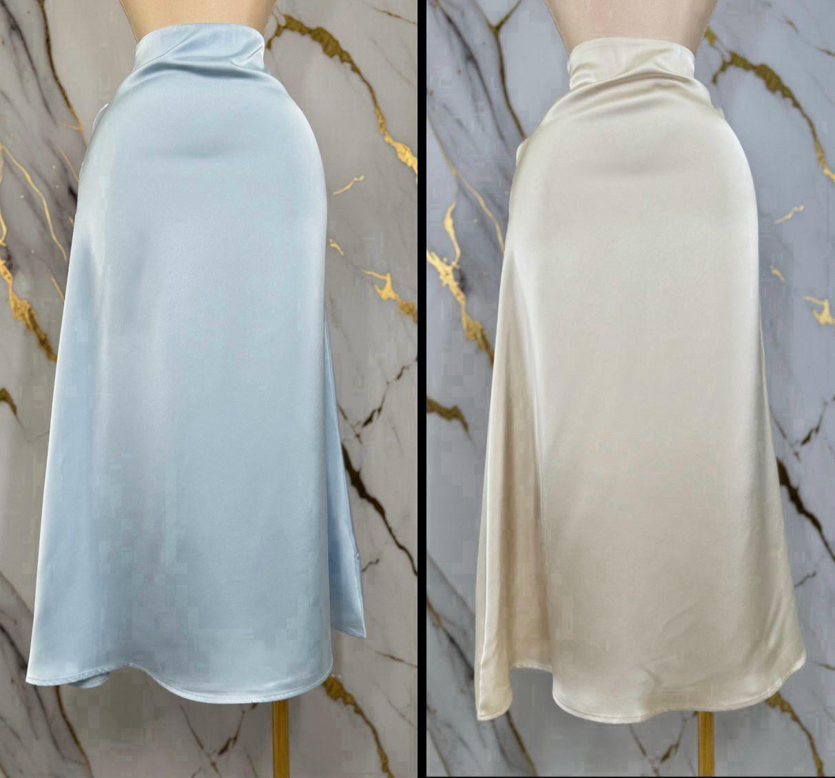 Satin skirt