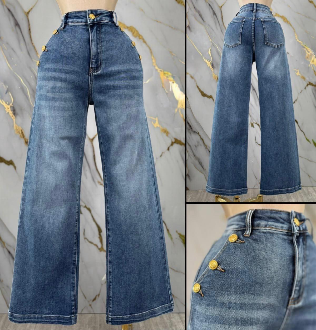 High waist Botones dorados