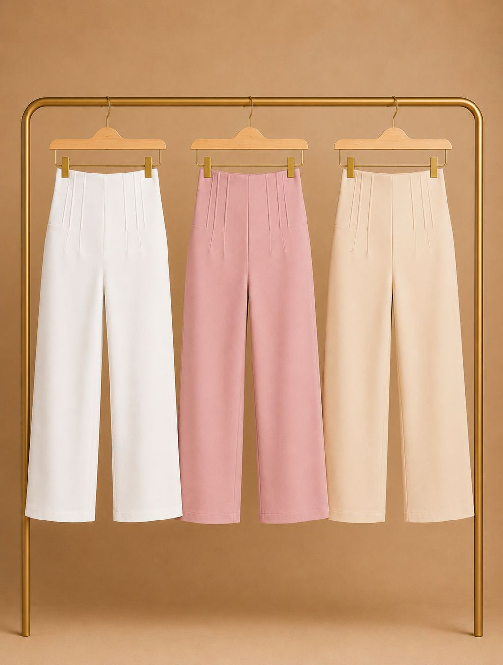 High waist bell bottom pant