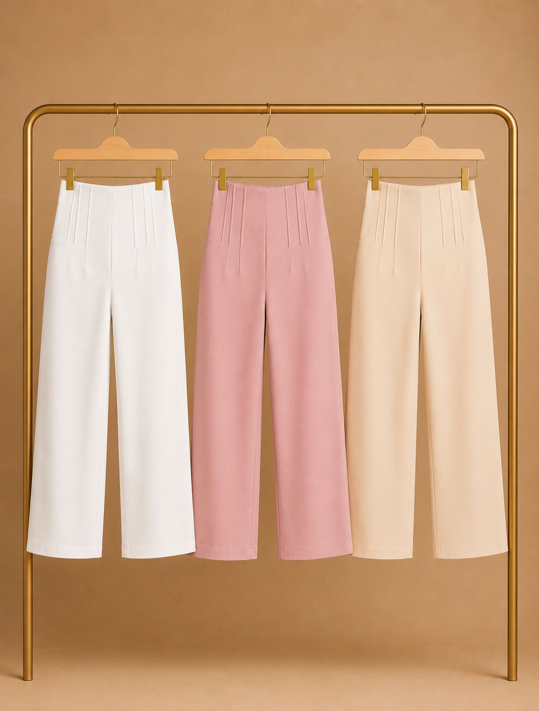 High waist bell bottom pant