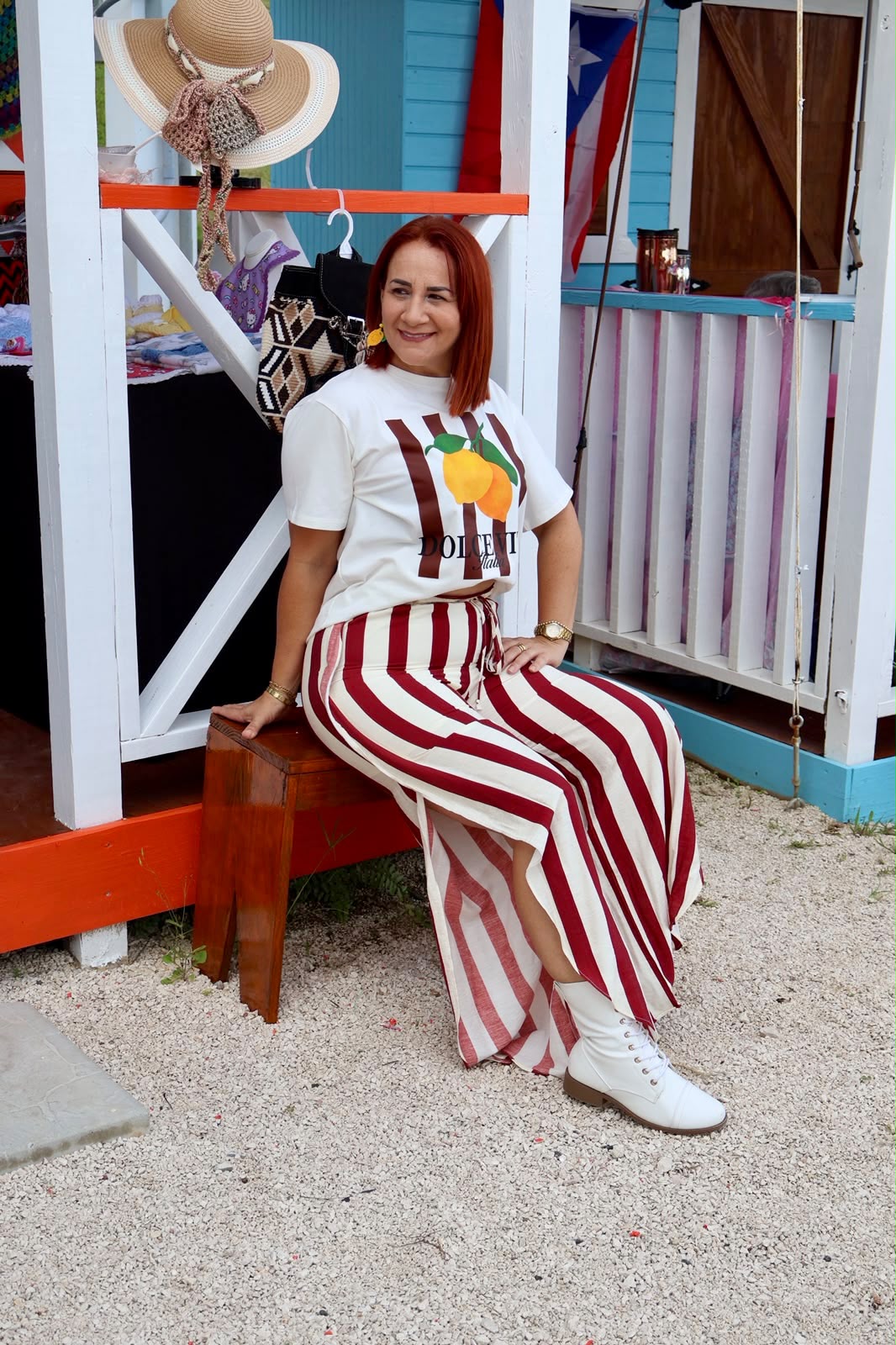 Stripe boho pant