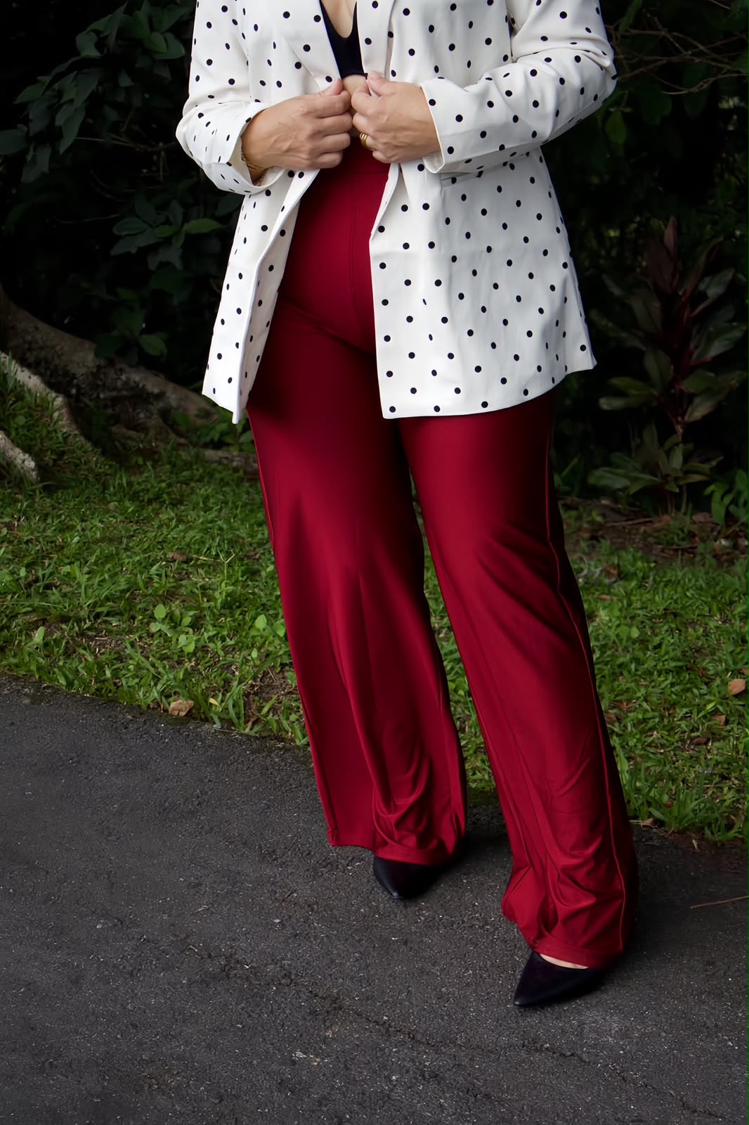 Licra Satin Wide Leg Pant