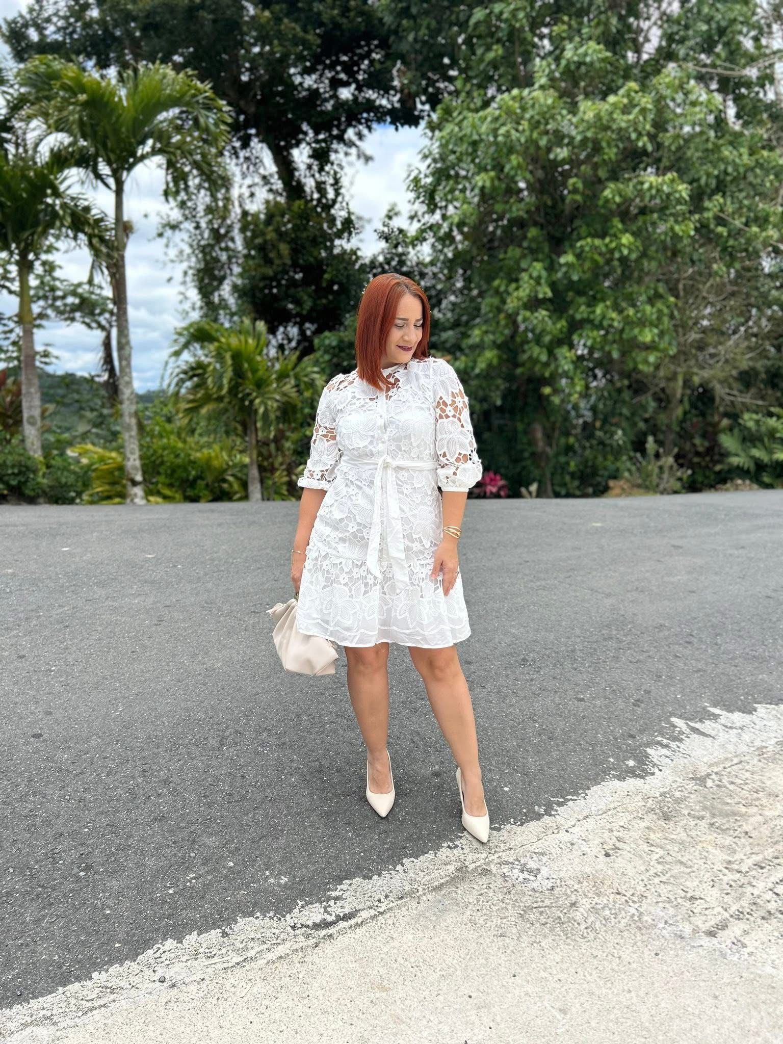 Eyelet dress