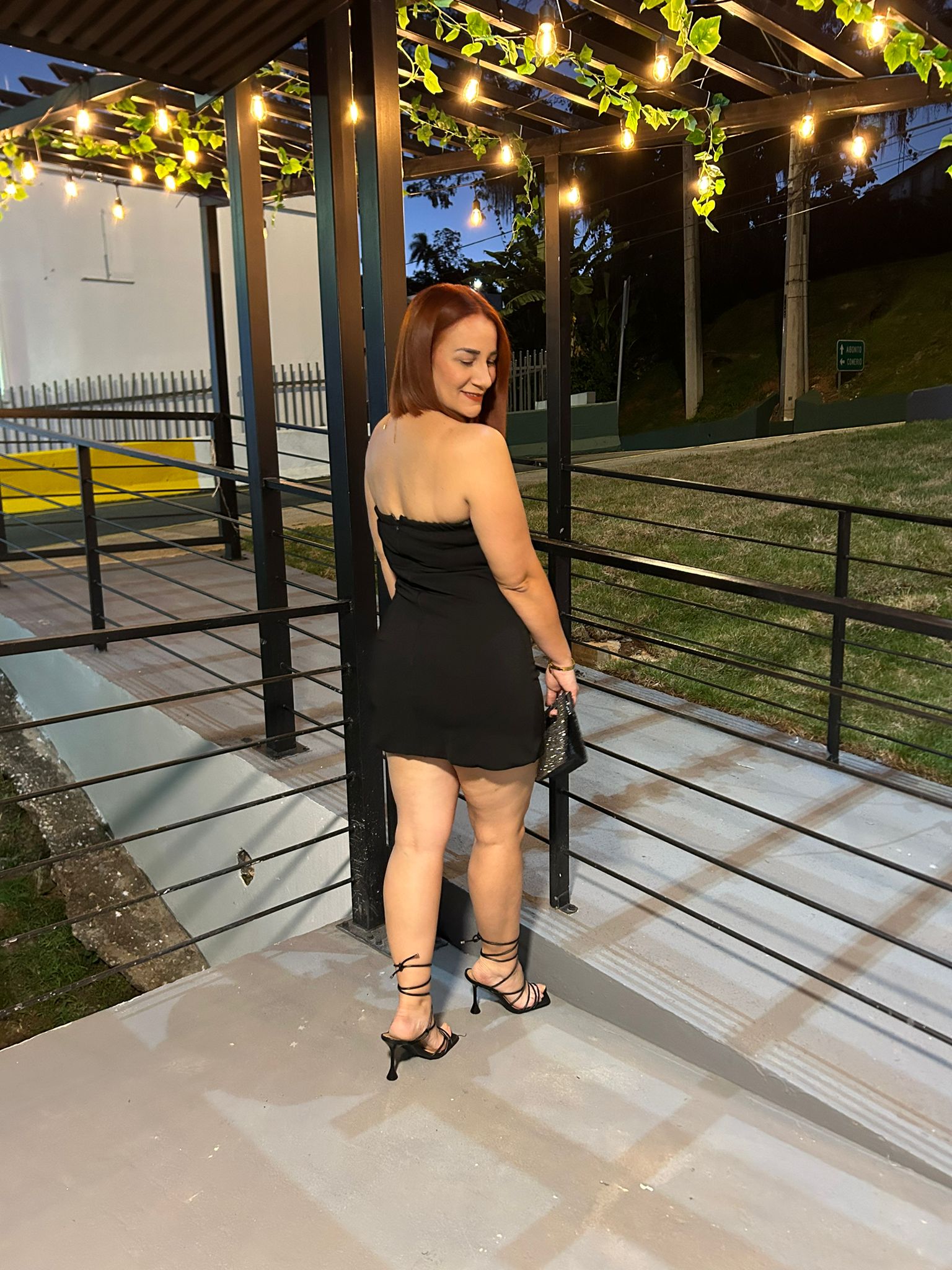 Strapples mini dress