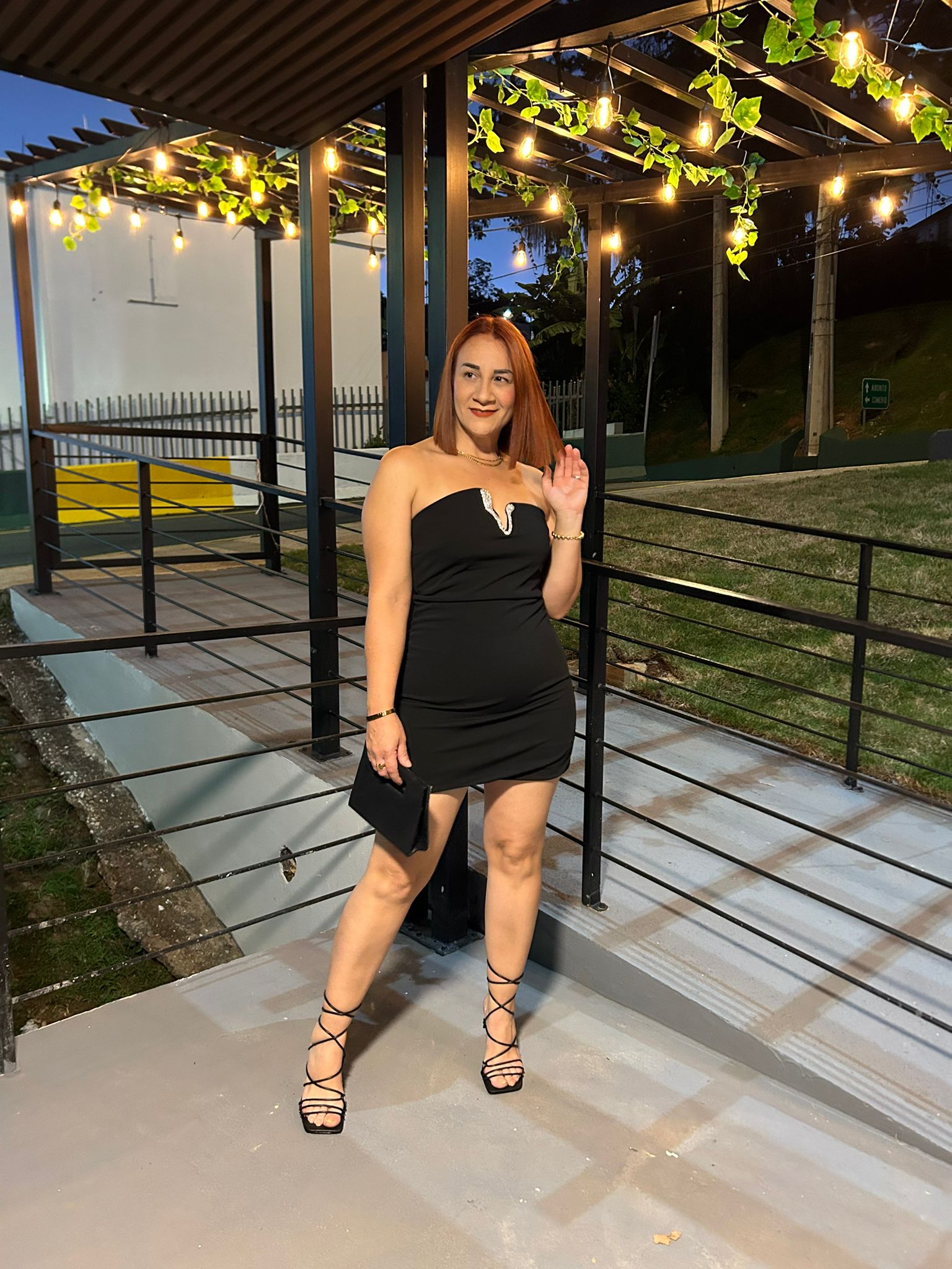 Strapples mini dress