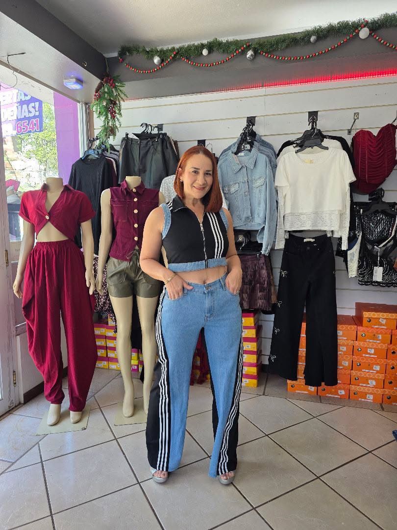 Denim Stripe set