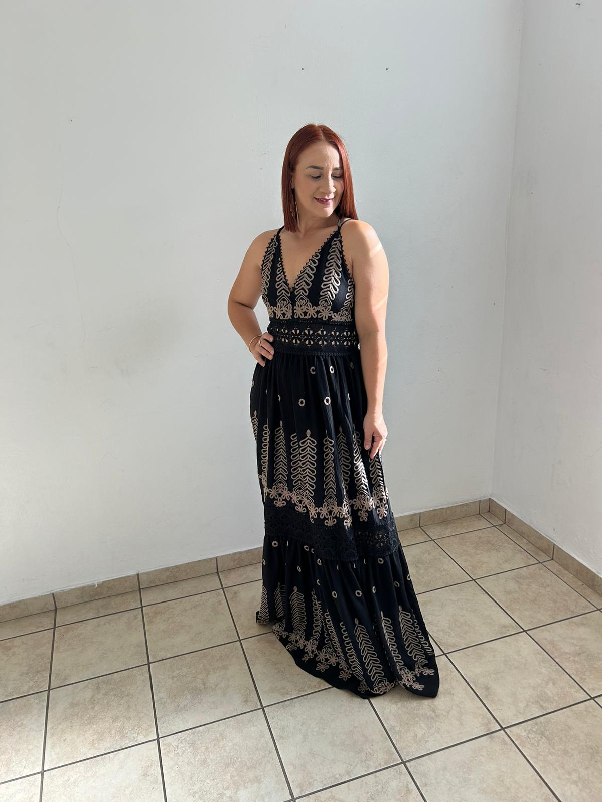 Embroidered Maxi dress