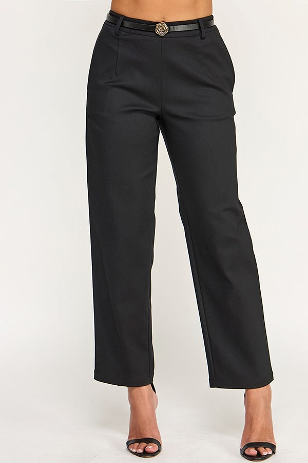Pantalon tobillero con correa