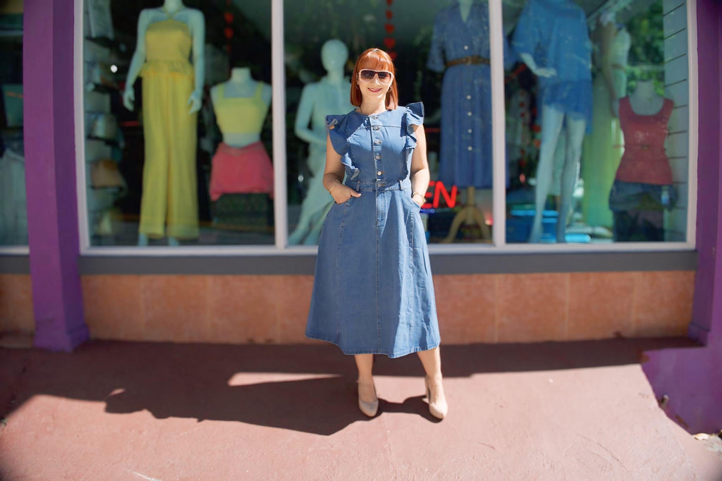 Denim dress