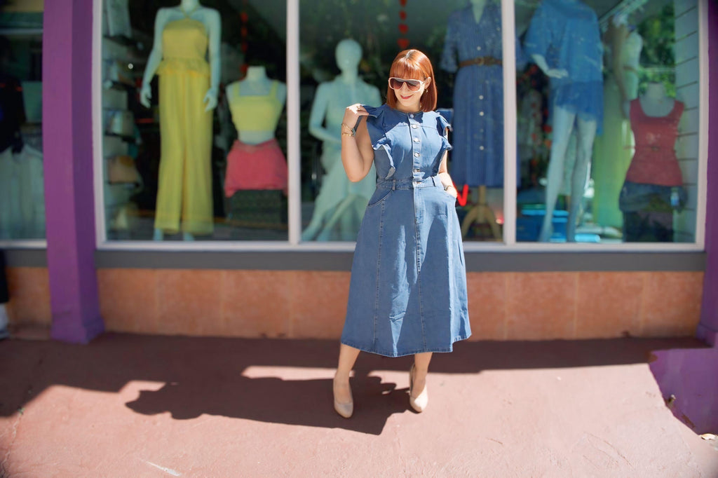 Denim dress