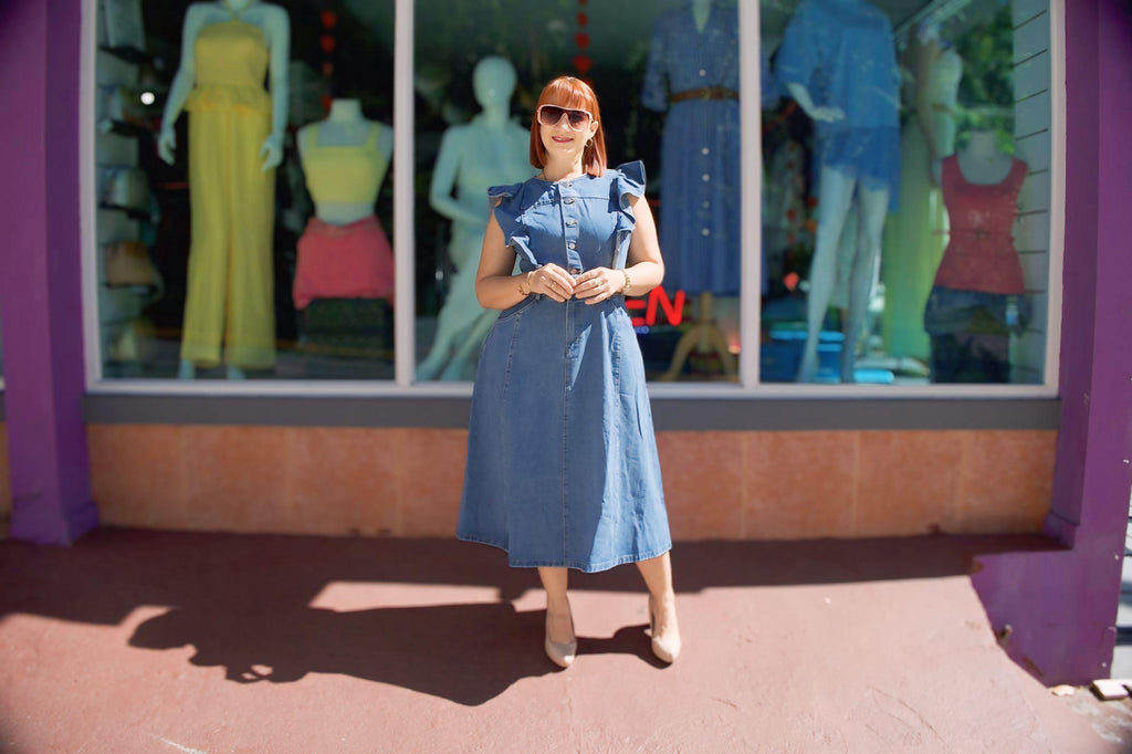 Denim dress