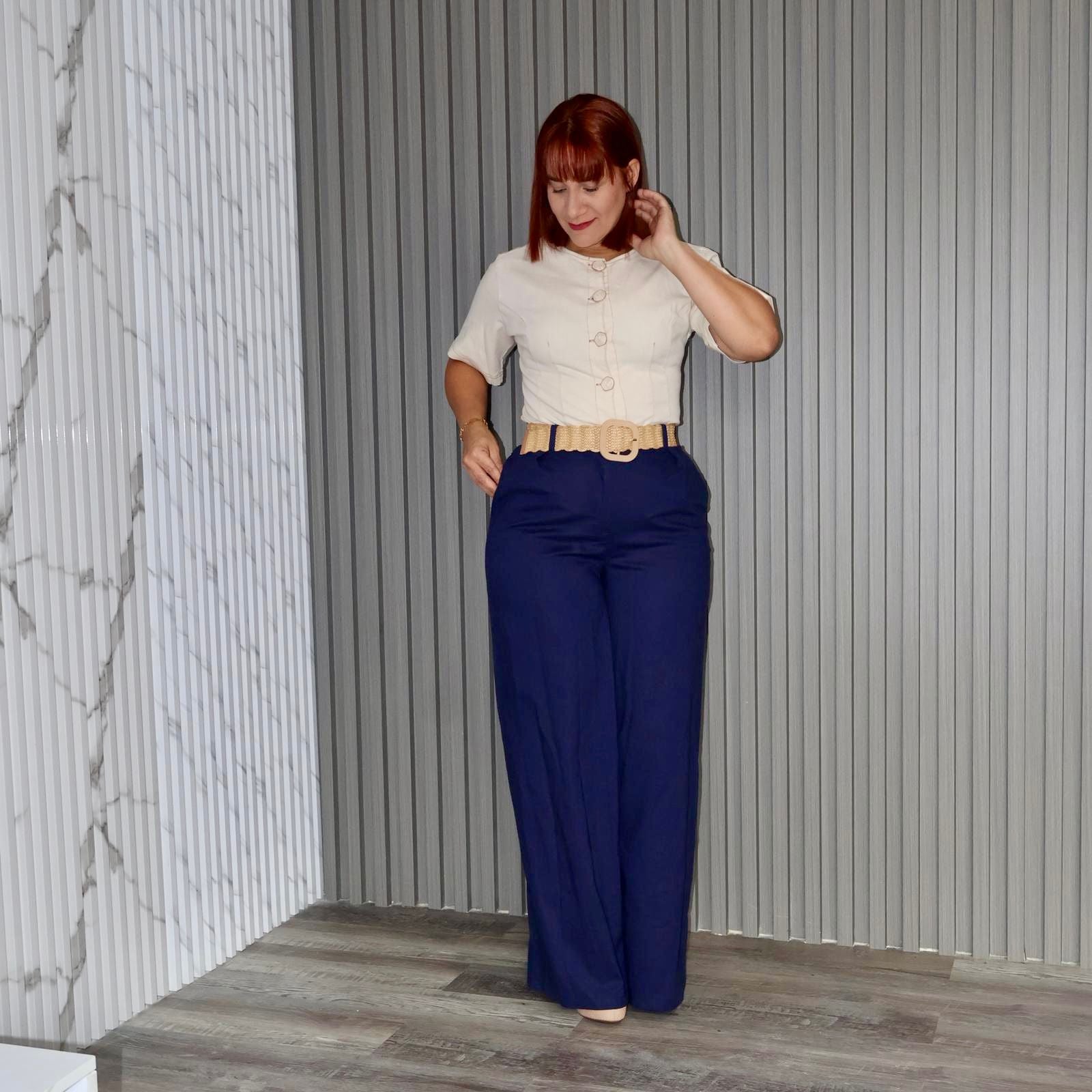 Linen pant with belt