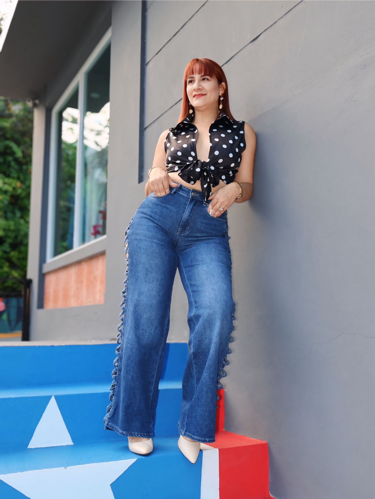 Wide leg jean
