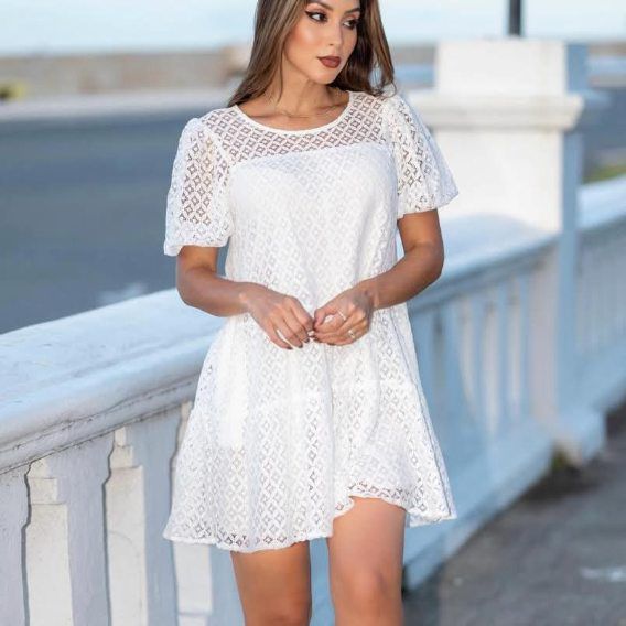 Eyelet dress