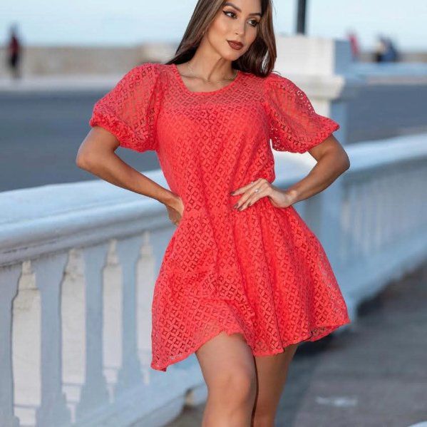 Eyelet dress