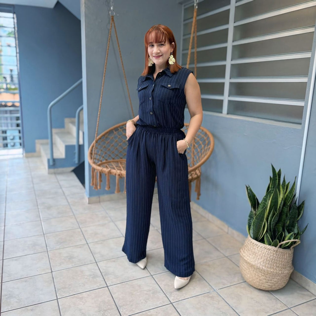 Stripe Linen set