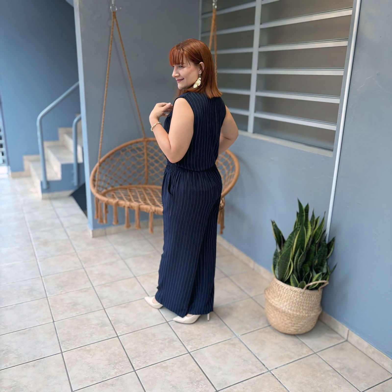 Stripe Linen set