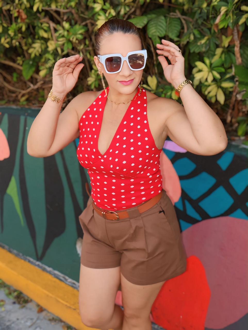 Halter knit top