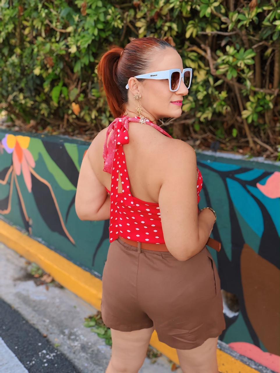 Halter knit top