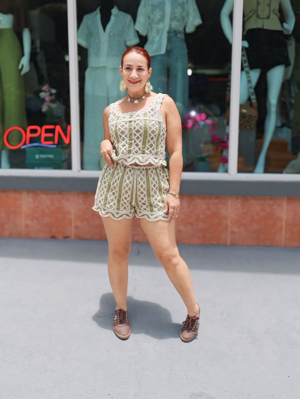 Crochet short set