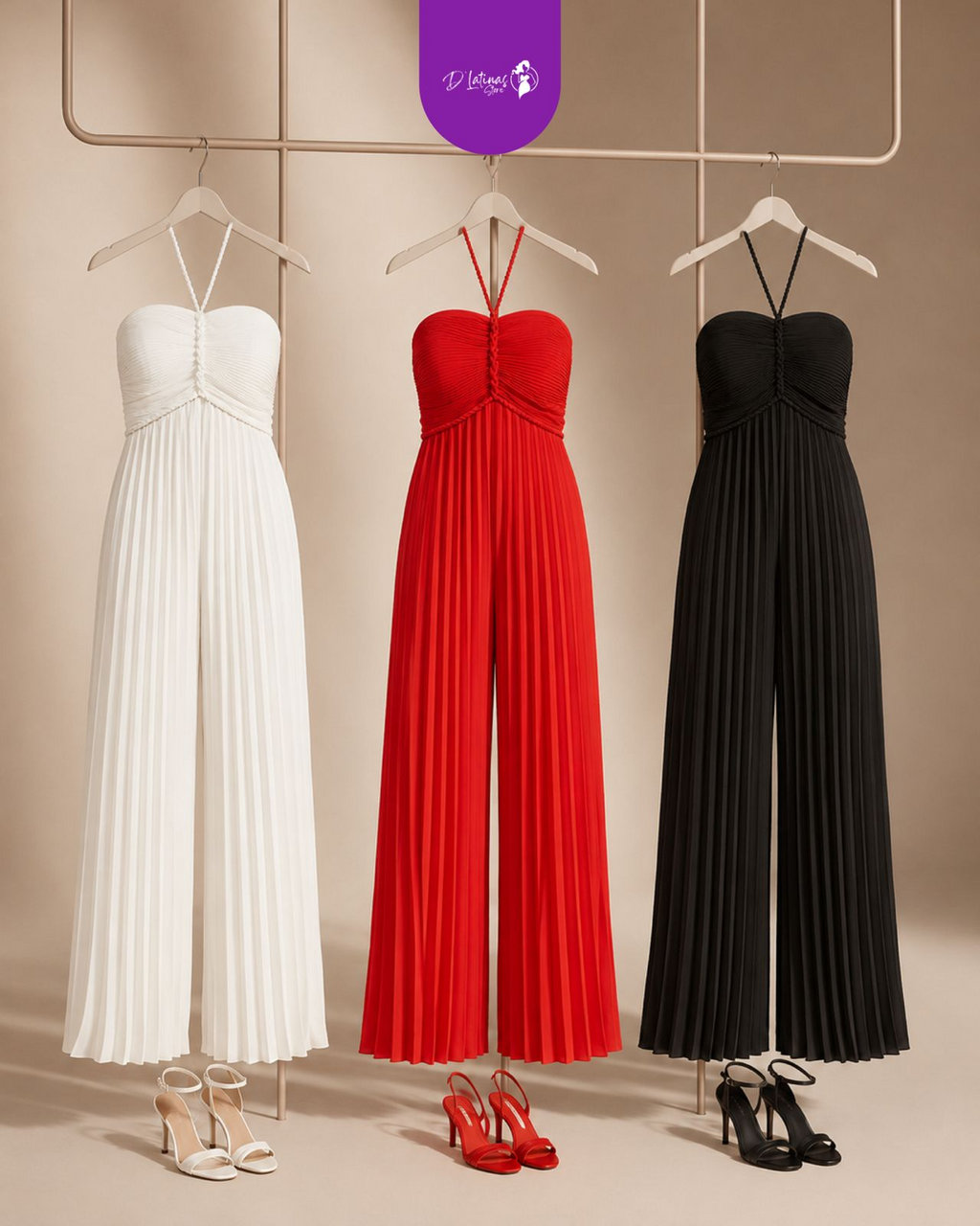 Pleated jumpsuit