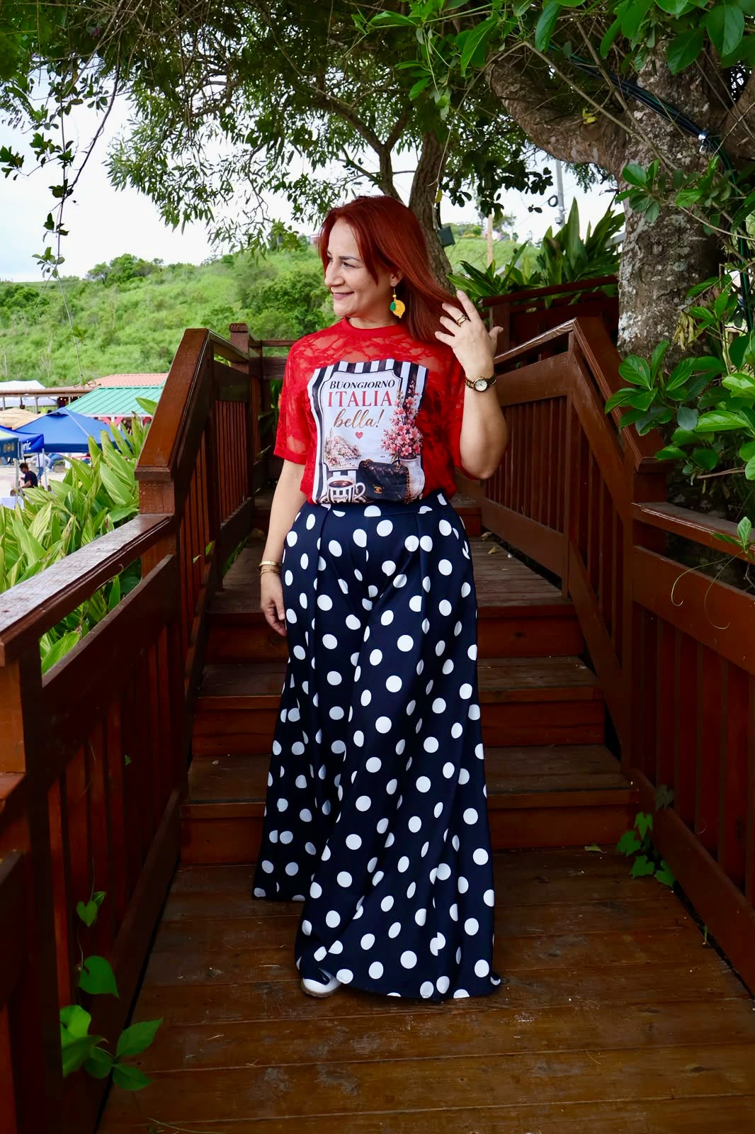 Lace Italia tee